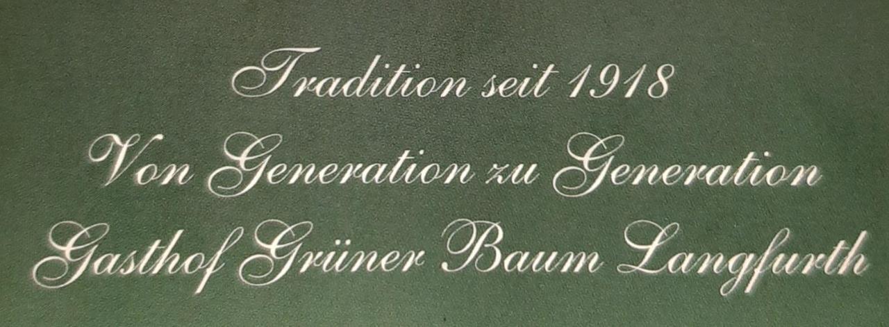Gasthof Gruener Baum Oberlangfurth 外观 照片
